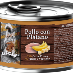 Lata para Gatos Pollo con Plátano ALFCAN™ 200gr