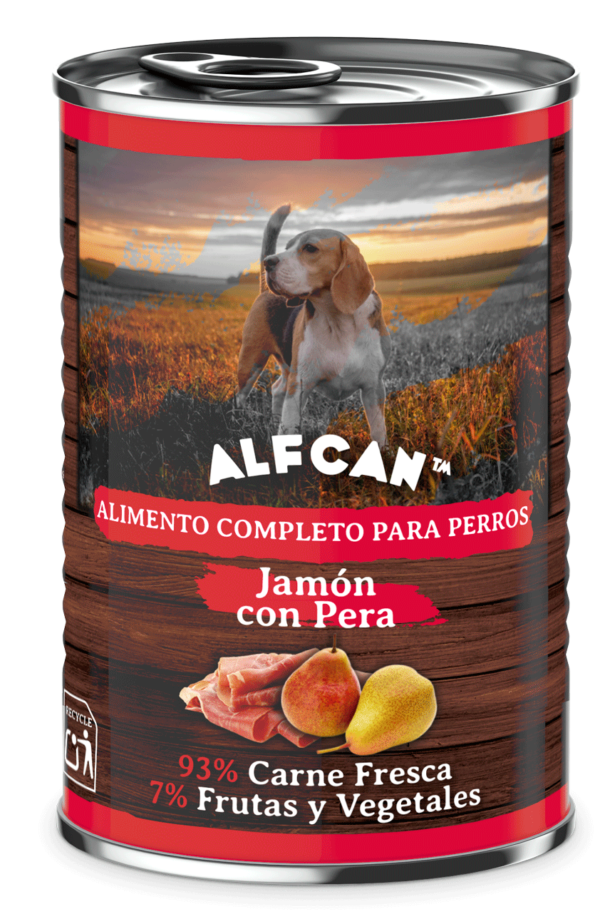 Lata para Perros Jamón con Pera ALFCAN™ 400 gr