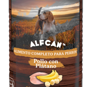 Lata para Perros Pollo con Plátano ALFCAN™ 400 gr